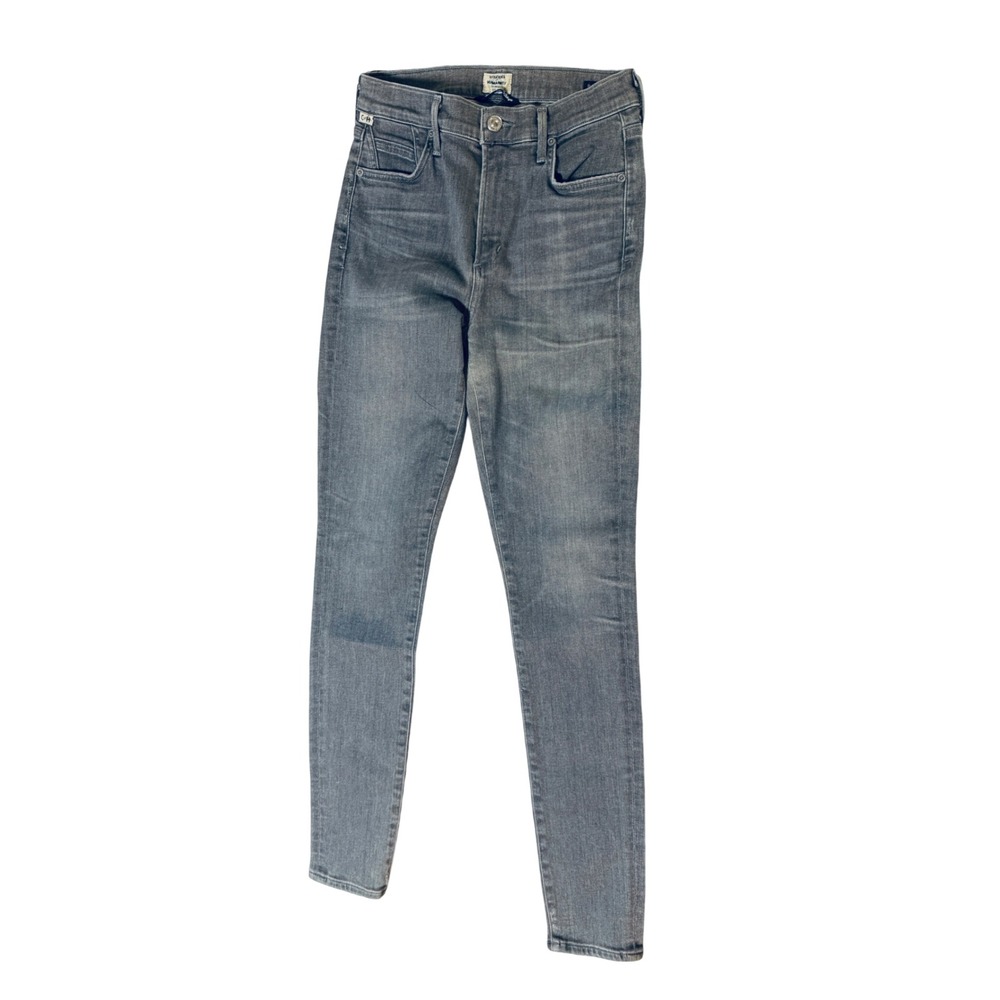 Citizens of Humanity Size 27 Rocket High Rise Skinny Gray Jeans 92% Cotton